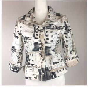 French Laundry Embellished Jacket Small A-389